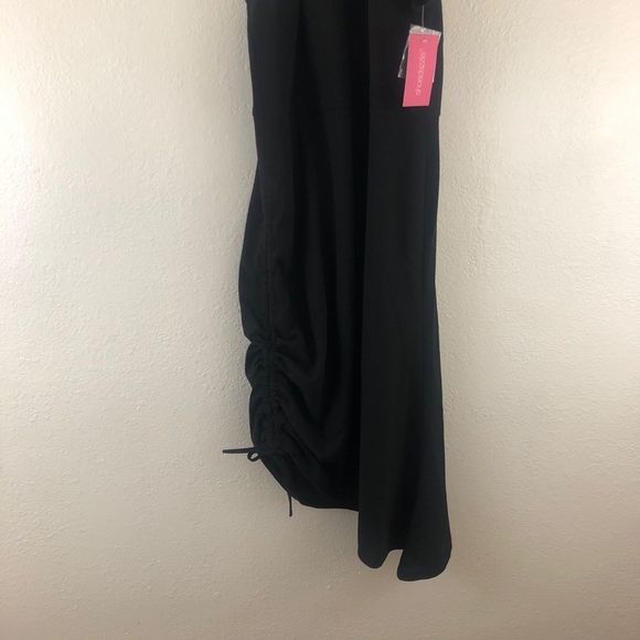 Shoedazzle Halter Ruched Black Dress size XL - Picture 3 of 6